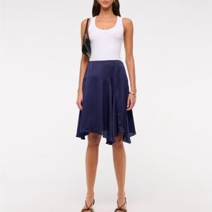 Abercrombie & Finch Satin Midi Skirt